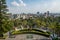 Chapultepec Castle Terrace Gardens View with city skyline - Mexico City, Mexico