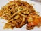 Char kway teow - stir fried Chinese-inspired rice noodle dish from Maritime Southeast Asia