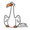 Character big bird eagle parody illustration cartoon