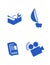 Character blue icons