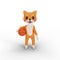 Character corgi playing basketball