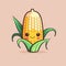 The character of a cute cob of corn