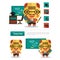 Character design Teacher career, icon vector with white background