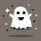 character ghost hallowen, a ghost that hovers
