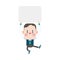 Character illustration design. Businessman message cartoon,eps