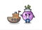 Character mascot of turnip as a sailor man