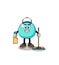 Character mascot of water as a cleaning services