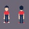 Character Perspective Flat design Illustration Vector