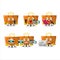 Character reporter orange binder clip cute mascot with microphone