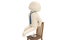 A character sitting on pushpin chiar.3D illustration.
