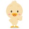 Character standing duck vector art