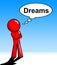 Character Thinking Dreams Shows Consider Consideration And Daydream