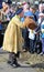 The character tosspot in the traditional good friday pace egg play in heptonstall west yorkshire