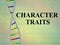 CHARACTER TRAITS concept