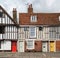 Characterful, historic, timber framed buildings in the market town of Faversham, Kent, UK.