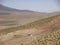 Characteristic arid landscape of the Atlas in Maroc.