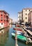 Characteristic canal in Chioggia, lagoon of Venice.