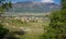 Characteristic circular vineyard in the South Tyrol, Egna, Bolzano, Italy on the wine road.