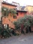 Characteristic courtyard of Rome in Italy.