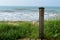 Characteristic Fountain in a Glimpse of Sicilian Sea, Donnalucata, Mediterranean Sea, Italy, Europe