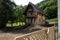 characteristic mountain house built in wood from the nearby woods