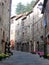 Characteristic narrow street of Radicofani in Tuscany, Italy.