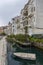 Characteristic vintage wooden buildings on the Bosphorus coast