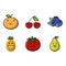 Characterized / Cartoon Fruit Vector Illustration