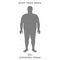 characterizing male silhouette for extremely obese stage of body mass index