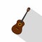 Charango, music instrument icon, flat style