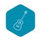 Charango stringed acoustic instrument icon