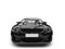 Charcoal black modern sports car - front view