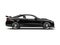 Charcoal black modern sports car - side view