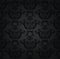 Charcoal floral seamless wallpaper