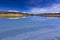 Charcota Lagoon at Bolivian Altiplano in the way to Uyuni Saltflats, Bolivia