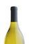 Chardonnay Wine Bottle over white background