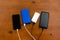 Charge sharing: recharging two cellphones with couple power banks