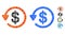 Chargeback Mosaic Icon of Round Dots
