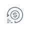 chargeback vector icon. chargeback editable stroke. chargeback linear symbol for use on web and mobile apps, logo, print media.