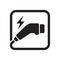 Charger connector icon, Electric car charging plug sign, Vector illustration.