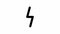 Charging animation. Wireless charging pictogram icon. Lightning sign.