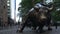 Charging Bull at wall street in Manhattan, New York City, USA