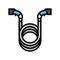 charging cable electric color icon vector illustration
