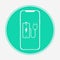 Charging phone vector icon sign symbol