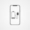 Charging phone vector icon sign symbol