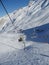 Chari lift in winter at ski resort