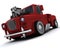 Charicature of supercharged 50\'s classic pickup