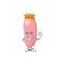 The Charismatic King of legionella pneunophilla cartoon character design wearing gold crown