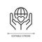 Charitable organization pixel perfect linear icon