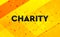 Charity abstract digital banner yellow background